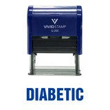 Diabetic Self Inking Rubber Stamp