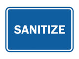 Signs ByLITA Classic Framed Sanitize Sign