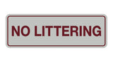 Signs ByLITA Standard No Littering Sign