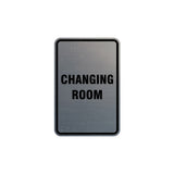 Portrait Round Changing Room Sign