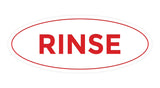 Oval Rinse Sign