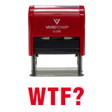 Red WTF? Novelty Stamp