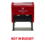 Not In Budget Self Inking Rubber Stamp