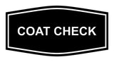 Signs ByLITA Fancy Coat Check Sign