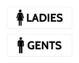 Signs ByLITA Basic Ladies and Gents Sign Set