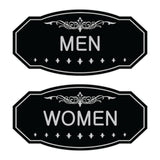 Victorian Men Women Sign Set