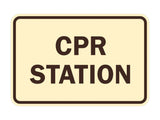Signs ByLITA Classic CPR Station Sign