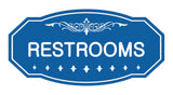 Victorian Restrooms Sign