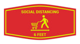 Signs ByLITA Fancy Social Distancing 6 Feet Sign