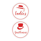 Signs ByLITA Circle Ladies and Gentlemen Sign Set