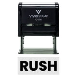RUSH Self-Inking Office Rubber Stamp