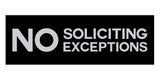 Signs ByLITA Basic No Soliciting No Exceptions Sign