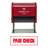Paid Check Self-Inking Office Rubber Stamp
