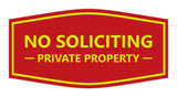 Signs ByLITA Fancy No Soliciting Private Property Sign