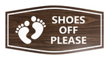 Signs ByLITA Fancy Shoes Off Please Remove Sign
