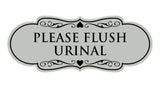 Designer Please Flush Urinal Wall or Door Sign