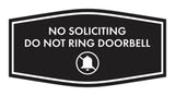 Fancy No Soliciting Do Not Ring Doorbell Wall or Door Sign