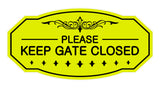 Victorian Please Keep Gate Closed Sign