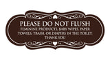 Signs ByLITA Designer Please Do Not Flush Etiqutte Sign