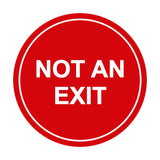 Signs ByLITA Circle Not An Exit Sign