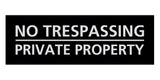 Signs ByLITA Basic No Trespassing Private Property Sign