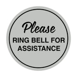 Signs ByLITA Circle Please Ring Bell For Assistance Sign