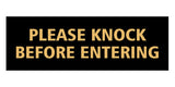 Signs ByLITA Basic Please Knock Before Entering