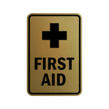 Portrait Round First Aid Sign