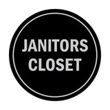 Signs ByLITA Circle Janitors Closet Sign