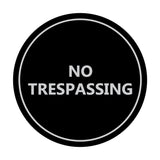 Signs ByLITA Circle No trespassing Sign