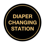 Signs ByLITA Circle Diaper Changing Station Sign