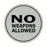 Signs ByLITA Circle No Weapons Allowed Sign