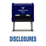Disclosures Self Inking Rubber Stamp