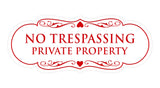 Signs ByLITA Designer No Trespassing Private Property Sign