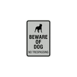 Signs ByLITA Portrait Round Beware of dog no trespassing Sign