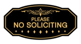 Signs ByLITA Victorian Please No Soliciting Sign