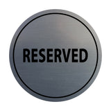Signs ByLITA Circle Reserved Sign