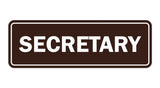 Signs ByLITA Standard Secretary Sign