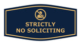 Fancy Strictly No Soliciting Wall or Door Sign