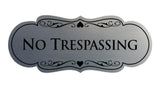 Signs ByLITA Designer No trespassing Sign