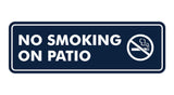 Standard No Smoking On Patio Sign