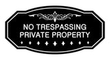 Victorian No Trespassing Private Property Sign