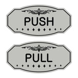 Victorian Push Pull Sign Set
