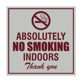 Signs ByLITA Square Absolutely No Indoor Smoking Thank You Sign