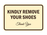Signs ByLITA Classic Framed Kindly Remove Your Shoes