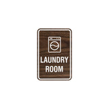 Portrait Round Laundry Room Sign