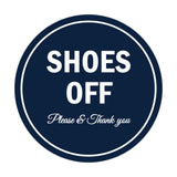 Signs ByLITA Circle Shoes off Please Thank you Sign