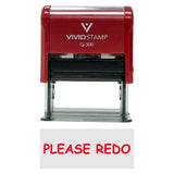 Please Redo Teacher Self-Inking Office Rubber Stamp