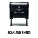Scan And Shred Self Inking Rubber Stamp