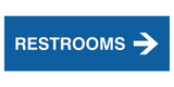 Signs ByLITA Basic Restrooms Right Arrow Directional Sign
